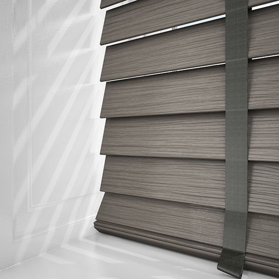 Ash Grey Faux Wood Venetian Blind