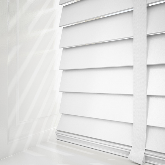 Bright White Real Wood Venetian Blind