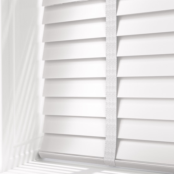 Ice White Faux Wood Venetian Blind